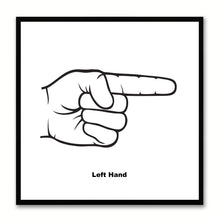 Load image into Gallery viewer, Left Hand Social Media Icon Canvas Print Picture Frame Wall Art Home Decor