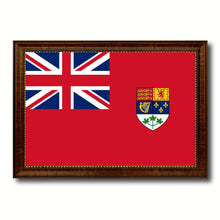 Load image into Gallery viewer, Canadian Red Ensign City Canada Country Flag Canvas Print Brown Picture Frame