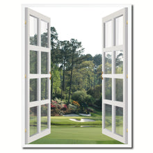 Load image into Gallery viewer, Masters Hole Augusta Picture French Window Canvas Print with Frame Gifts Home Decor Wall Art Collection