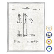 Load image into Gallery viewer, 1891 Exercising Apparatus Old Patent Art Print on Canvas Custom Framed Vintage Home Decor Wall Decoration Great for Gifts