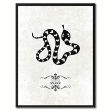 Load image into Gallery viewer, Zodiac Snake Horoscope Canvas Print, Black Picture Frame Home Decor Wall Art Gift