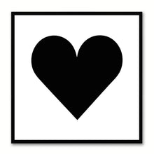 Load image into Gallery viewer, Heart Social Media Icon Canvas Print Picture Frame Wall Art Home Decor