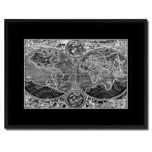 Load image into Gallery viewer, Macro Closeup Vintage Monochrome Map Canvas Print, Gifts Picture Frames Home Decor Wall Art