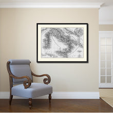 Load image into Gallery viewer, Italy Rome Vintage B&W Map Canvas Print, Picture Frame Home Decor Wall Art Gift Ideas