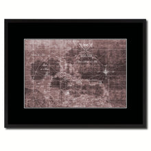 Load image into Gallery viewer, Caribbean Vintage Vivid Sepia Map Canvas Print, Picture Frames Home Decor Wall Art Decoration Gifts