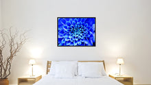 Load image into Gallery viewer, Blue Chrysanthemum Flower Framed Canvas Print Home Décor Wall Art