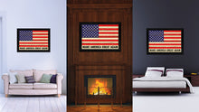 Load image into Gallery viewer, Make America Great Again USA Flag Vintage Canvas Print Black Picture Frame Home Decor Wall Art Gift Ideas