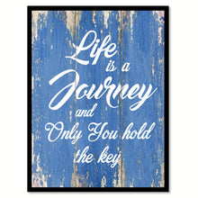 Load image into Gallery viewer, Life Is A Journey Quote Saying Gift Ideas Home Decor Wall Art