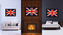 Load image into Gallery viewer, United Kingdom Country Flag Vintage Canvas Print with Black Picture Frame Home Decor Gifts Wall Art Decoration Artwork