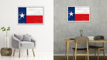 Load image into Gallery viewer, Texas State Flag Shabby Chic Gifts Home Decor Wall Art Canvas Print, White Wash Wood Frame