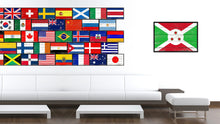 Load image into Gallery viewer, Burundi Country National Flag Vintage Canvas Print with Picture Frame Home Decor Wall Art Collection Gift Ideas