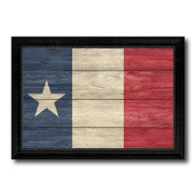 Load image into Gallery viewer, Texas Dodson Historical Flag Texture Canvas Print with Black Picture Frame Gift Ideas Home Decor Wall Art
