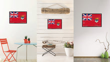 Load image into Gallery viewer, Canadian Red Ensign City Canada Country Flag Vintage Canvas Print with Black Picture Frame Home Decor Wall Art Collectible Decoration Artwork Gifts
