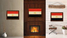 Load image into Gallery viewer, Egypt Country Flag Vintage Canvas Print with Brown Picture Frame Home Decor Gifts Wall Art Decoration Artwork