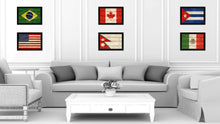 Load image into Gallery viewer, Nepal Country Flag Texture Canvas Print with Black Picture Frame Home Decor Wall Art Decoration Collection Gift Ideas