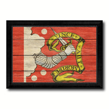 Load image into Gallery viewer, Bedford Military Flag Texture Canvas Print with Black Picture Frame Gift Ideas Home Decor Wall Art