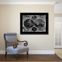 Load image into Gallery viewer, Frederick Ee Wit Vintage Monochrome Map Canvas Print, Gifts Picture Frames Home Decor Wall Art