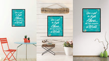Load image into Gallery viewer, Give a girl the right shoes & she can conquer the world - Marilyn Monroe Quote Saying Canvas Print with Picture Frame Home Decor Wall Art, Aqua