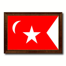 Load image into Gallery viewer, South Carolina Secession US Historical Civil War Military Flag Canvas Print with Brown Picture Frame Home Decor Wall Art Gift Ideas