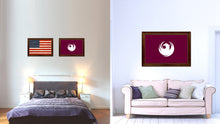 Load image into Gallery viewer, Phoenix City Arizona State Flag Canvas Print Brown Picture Frame