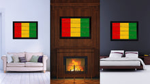 Load image into Gallery viewer, Guinea Country Flag Vintage Canvas Print with Black Picture Frame Home Decor Gifts Wall Art Decoration Artwork