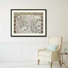 Load image into Gallery viewer, Asia Vintage Antique Map Wall Art Home Decor Gift Ideas Canvas Print Custom Picture Frame