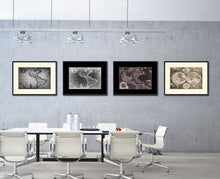 Load image into Gallery viewer, America Vintage B&W Map Canvas Print, Picture Frame Home Decor Wall Art Gift Ideas