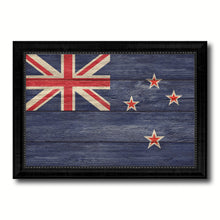 Load image into Gallery viewer, New Zealand Country Flag Texture Canvas Print with Black Picture Frame Home Decor Wall Art Decoration Collection Gift Ideas