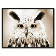 Load image into Gallery viewer, Owl Bird Canvas Print, Black Picture Frame Gift Ideas Home Decor Wall Art Decoration
