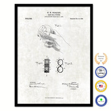 Load image into Gallery viewer, 1909 Baseball Curver Old Patent Art Print on Canvas Custom Framed Vintage Home Decor Wall Decoration Great for Gifts