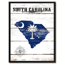 Load image into Gallery viewer, South Carolina State Flag Gifts Home Decor Wall Art Canvas Print Picture Frames