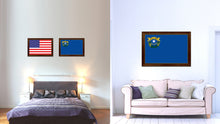 Load image into Gallery viewer, Nevada State Flag Canvas Print with Custom Brown Picture Frame Home Decor Wall Art Decoration Gifts