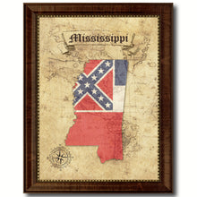 Load image into Gallery viewer, Mississippi State Vintage Map Home Decor Wall Art Office Decoration Gift Ideas