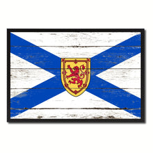 Load image into Gallery viewer, Nova Scotia Province City Canada Country Flag Vintage Canvas Print with Black Picture Frame Home Decor Wall Art Collectible Decoration Artwork Gifts