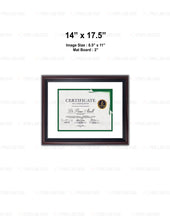Load image into Gallery viewer, Custom for Lisa - 14 Photo Matte Paper Prints and 14 Mahogany Frames w/2"Mat