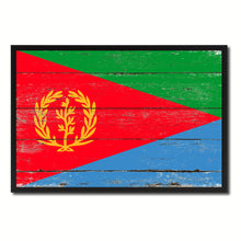 Load image into Gallery viewer, Eritrea Country National Flag Vintage Canvas Print with Picture Frame Home Decor Wall Art Collection Gift Ideas