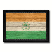 Load image into Gallery viewer, Miami City Florida State Texture Flag Canvas Print Black Picture Frame