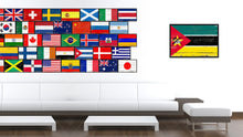 Load image into Gallery viewer, Mozambique Country National Flag Vintage Canvas Print with Picture Frame Home Decor Wall Art Collection Gift Ideas