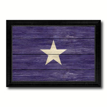 Load image into Gallery viewer, Bonnie Blue in Republic of West Florida Military Flag Texture Canvas Print with Black Picture Frame Gift Ideas Home Decor Wall Art