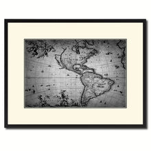 Load image into Gallery viewer, America Vintage B&W Map Canvas Print, Picture Frame Home Decor Wall Art Gift Ideas
