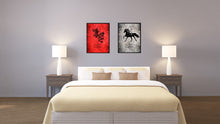Load image into Gallery viewer, Zodiac Horse Horoscope Canvas Print, Black Picture Frame Home Decor Wall Art Gift