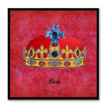 Load image into Gallery viewer, Lady Red Canvas Print Black Frame Kids Bedroom Wall Home Décor