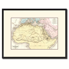Load image into Gallery viewer, Ancient Africa Vintage Antique Map Wall Art Home Decor Gift Ideas Canvas Print Custom Picture Frame