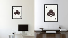 Load image into Gallery viewer, Ace Clover Poker Decks of Vintage Cards Print on Canvas Black Custom Framed