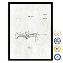 Load image into Gallery viewer, 1976 Modular lightweight squad automatic weapon system Old Patent Art Print on Canvas Custom Framed Vintage Home Decor Wall Decoration Great for Gifts