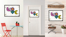 Load image into Gallery viewer, Love Beach Adult Sign Frame Gift Canvas Print Home Décor Wall Art