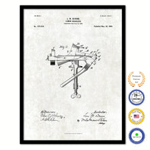 Load image into Gallery viewer, 1899 Lemon Squeezer Old Patent Art Print on Canvas Custom Framed Vintage Home Decor Wall Decoration Great for Gifts