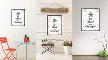 Load image into Gallery viewer, Life doesn't have to be perfect to be wonderful Inspirational Quote Saying Gift Ideas Home Decor Wall Art