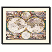 Load image into Gallery viewer, Frederick Ee Wit Vintage Antique Map Wall Art Home Decor Gift Ideas Canvas Print Custom Picture Frame