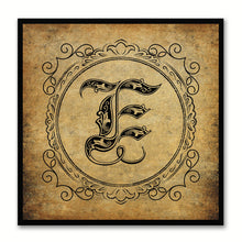 Load image into Gallery viewer, Alphabet E Brown Canvas Print Black Frame Kids Bedroom Wall Décor Home Art